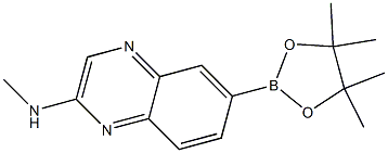 N-methyl-6-(4,4,5,5-tetramethyl-1,3,2-dioxaborolan-2-yl)quinoxalin-2-amine Structure