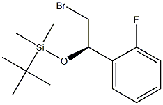 ((R)-2-BROMO-1-(2-FLUOROPHENYL)ETHOXY)(TERT-BUTYL)DIMETHYLSILANE Structure