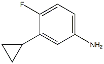 3-cyclopropyl-4-fluorobenzenamine 구조식 이미지