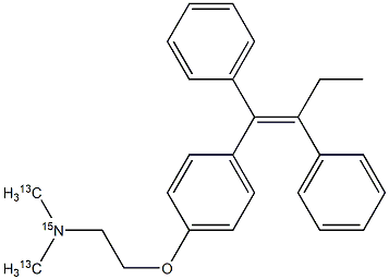 cis-Tamoxifen-13C2,15N solution
		
	 구조식 이미지