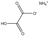 Ammonium hydrogen oxalate Structure