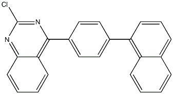 2-chloro-4-(4-(naphthalen-1-yl)phenyl)quinazoline Structure