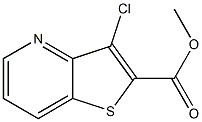 3-Chloro-thieno[3,2-b]pyridine-2-carboxylic acid methyl ester Structure