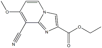 8-Cyano-7-methoxy-imidazo[1,2-a]pyridine-2-carboxylic acid ethyl ester Structure