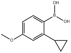 2-cyclopropyl-4-methoxyphenylboronic acid 구조식 이미지