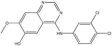 4-((3,4-dichlorophenyl)amino)-7-methoxyquinazolin-6-ol Structure