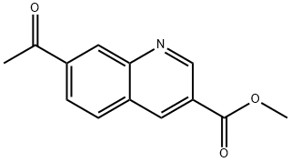 methyl 7-acetylquinoline-3-carboxylate Structure