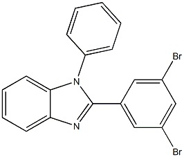2-(3,5-dibromophenyl)-1-phenyl-1H-benzo[d]imidazole Structure