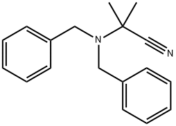 2-(dibenzylamino)-2-methylpropanenitrile 구조식 이미지