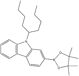 9-(Nonan-5-yl)-2-(4,4,5,5-tetramethyl-1,3,2-dioxaborolan-2-yl)-9H-carbazole 구조식 이미지