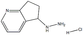 5-Hydrazinyl-6,7-dihydro-5H-cyclopenta[b]pyridine hydrochloride Structure