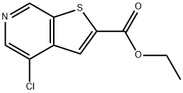 Ethyl 4-chlorothieno[2,3-c]pyridine-2-carboxylate 구조식 이미지
