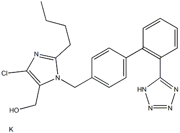 Losartan potassium impurity 구조식 이미지