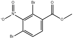 2,4-Dibromo-3-nitro-benzoic acid methyl ester 구조식 이미지