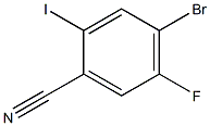 4-Bromo-2-iodo-5-fluorobenzonitrile Structure