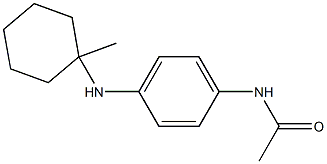 N-(4-((1-methylcyclohexyl)amino) phenyl)acetamide 구조식 이미지