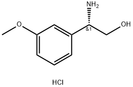 (2S)-2-AMINO-2-(3-METHOXYPHENYL)ETHAN-1-OL HCl Structure