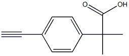 2-(4-ethynylphenyl)-2-methylpropanoic acid 구조식 이미지