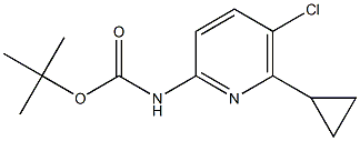 tert-butyl (5-chloro-6-cyclopropylpyridin-2-yl)carbamate Structure