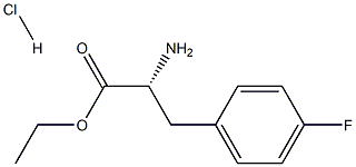 (R)-Ethyl 2-amino-3-(4-fluorophenyl)propanoate hydrochloride Structure