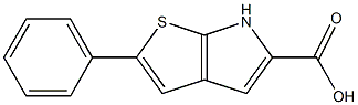 2-phenyl-6H-thieno[2,3-b]pyrrole-5-carboxylic acid 구조식 이미지