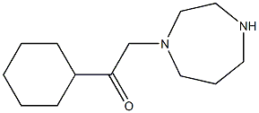 2-cyclohexyl-1-(1,4-diazepan-1-yl)ethanone Structure