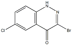 3-Bromo-6-chloro-1H-cinnolin-4-one 구조식 이미지