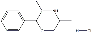 3,5-dimethyl-2-phenylmorpholine hydrochloride 구조식 이미지
