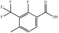 2-Fluoro-4-methyl-3-(trifluoromethyl)benzoic acid 구조식 이미지