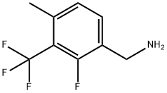 2-Fluoro-4-methyl-3-(trifluoromethyl)benzylamine Structure