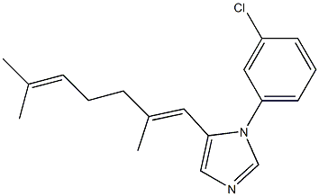 (E)-1-(3-chlorophenyl)-5-(2,6-dimethylhepta-1,5-dienyl)-1H-imidazole 구조식 이미지