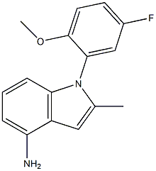 1-(5-fluoro-2-methoxyphenyl)-2-methyl-1H-indol-4-amine Structure