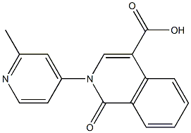 2-(2-methylpyridin-4-yl)-1-oxo-1,2-dihydroisoquinoline-4-carboxylic acid 구조식 이미지