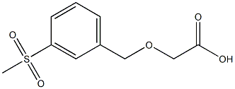 2-(3-(methylsulfonyl)benzyloxy)acetic acid Structure