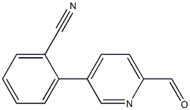 2-(6-formylpyridin-3-yl)benzonitrile 구조식 이미지