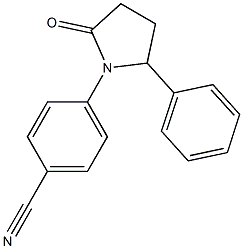4-(2-oxo-5-phenylpyrrolidin-1-yl)benzonitrile 구조식 이미지