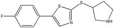 5-(4-fluorophenyl)-2-(pyrrolidin-3-ylthio)thiazole Structure