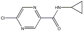 5-chloro-N-cyclopropylpyrazine-2-carboxamide 구조식 이미지