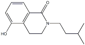 5-hydroxy-2-isopentyl-3,4-dihydroisoquinolin-1(2H)-one 구조식 이미지