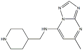 5-methyl-N-(piperidin-4-ylmethyl)-[1,2,4]triazolo[1,5-a]pyrimidin-7-amine 구조식 이미지