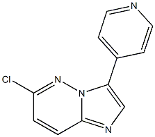 6-chloro-3-(pyridin-4-yl)imidazo[1,2-b]pyridazine 구조식 이미지