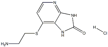 7-(2-aminoethylthio)-1H-imidazo[4,5-b]pyridin-2(3H)-one hydrochloride 구조식 이미지