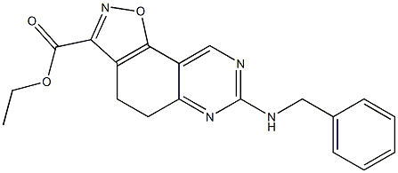 ethyl 7-(benzylamino)-4,5-dihydroisoxazolo[5,4-f]quinazoline-3-carboxylate Structure