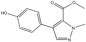 methyl 4-(4-hydroxyphenyl)-1-methyl-1H-pyrazole-5-carboxylate 구조식 이미지