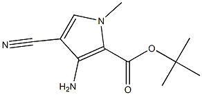 tert-butyl 3-amino-4-cyano-1-methyl-1H-pyrrole-2-carboxylate Structure