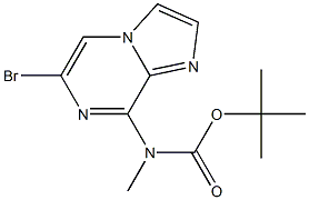 tert-butyl 6-bromoimidazo[1,2-a]pyrazin-8-yl(methyl)carbamate 구조식 이미지