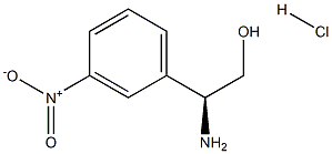 (2S)-2-AMINO-2-(3-NITROPHENYL)ETHAN-1-OLHCl 구조식 이미지