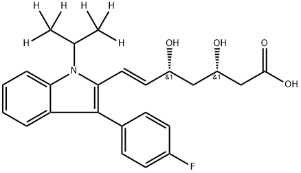 3S,5R-Fluvastatin D6 구조식 이미지