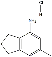 6-METHYL-2,3-DIHYDRO-1H-INDEN-4-AMINE HYDROCHLORIDE Structure
