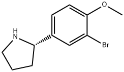 (2S)-2-(3-BROMO-4-METHOXYPHENYL)PYRROLIDINE Structure